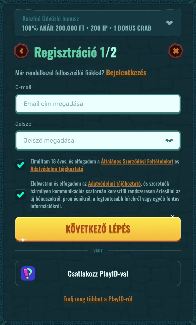 Spinanga casino regisztráció